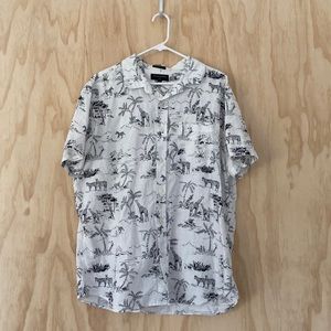 Banana Republic - XL - Linen button up